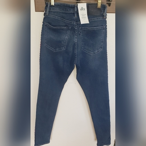 Levi's Made & Crafted 721 High Rise SKINNY West Coast Blues Jeans - Picture 3 of 9